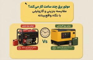 ساعت کار موتور برق